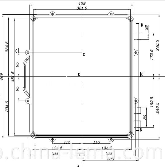 Aluminum die casting communication chassis